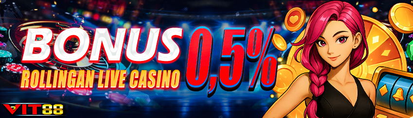 BONUS ROLLINGAN LIVE CASINO 0,5%