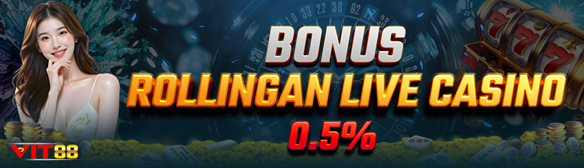 BONUS ROLLINGAN LIVE CASINO 0,5%